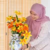 Orange Blossom Artificial Floral Arrangement