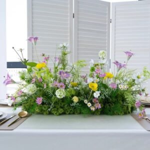 Lush Artificial Floral Table Centerpiece  （Colour C)